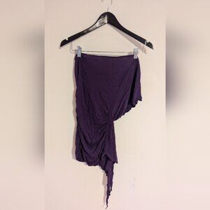 Purple Off the Shoulder Shirt - Womens Large